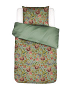 Essenza Bettwäsche Rosanella 135x200 grün mit Blumenmuster