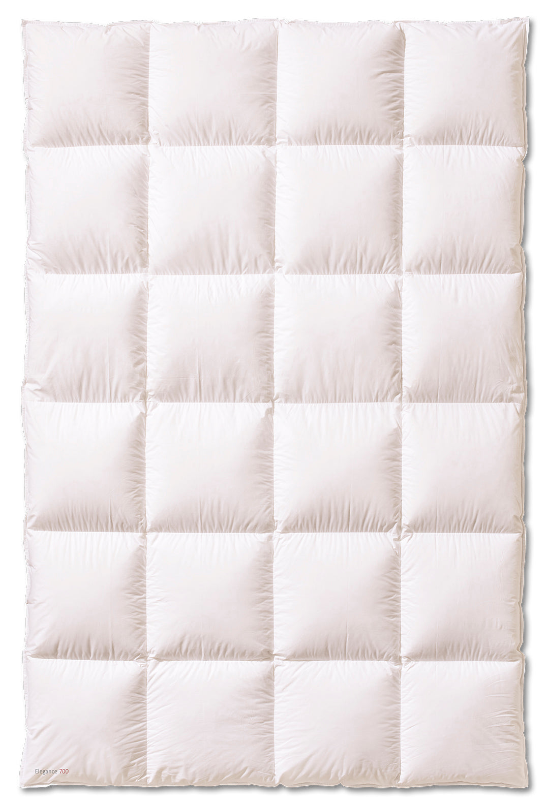 Daunendecke Elegance 700 4x6 Karos warm