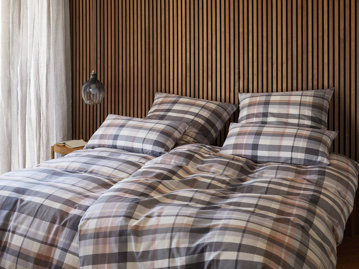 Flanell Bettwäsche Darcy Elegante auf Bett