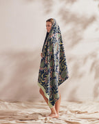 Beach Towel Fela sloe blue Essenza