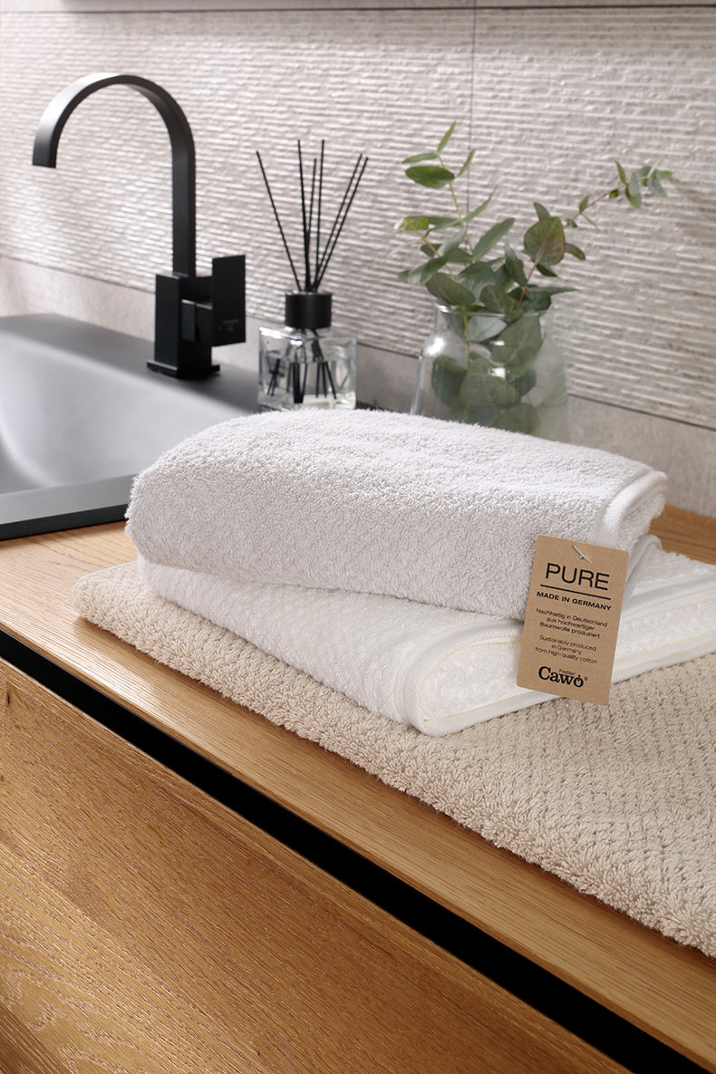 Handtuch Mix Pure natur weiß Cawö 6500