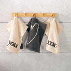 Heart Beats you and me Seiftuch Cawö natur