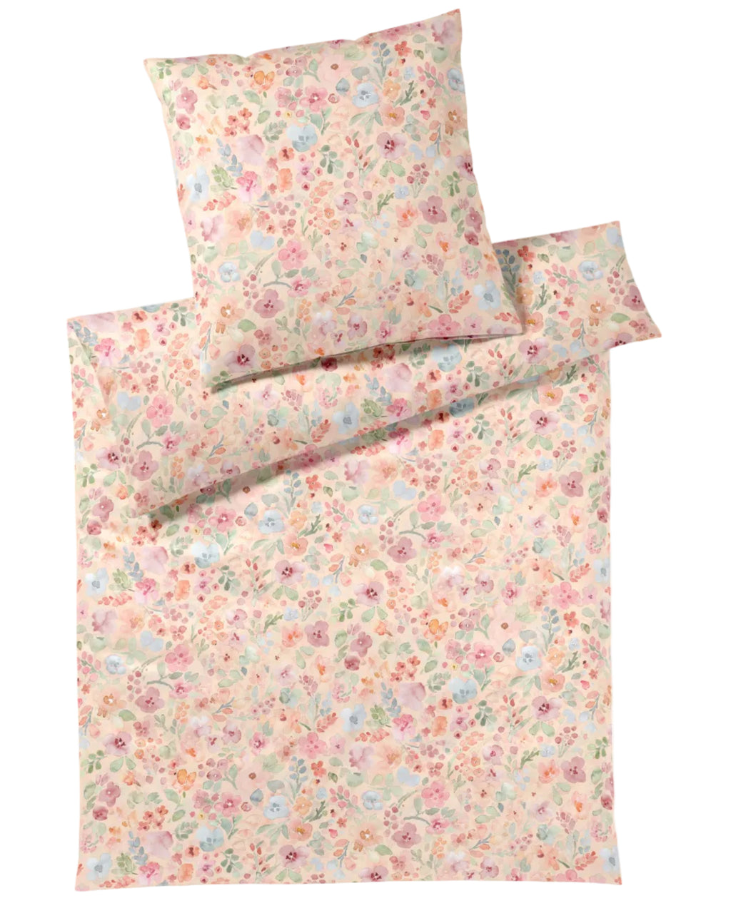 Jersey Bettwäsche Gentle apricot Blumen Elegante