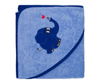 Kapuzentuch blauer Elefant Herz main