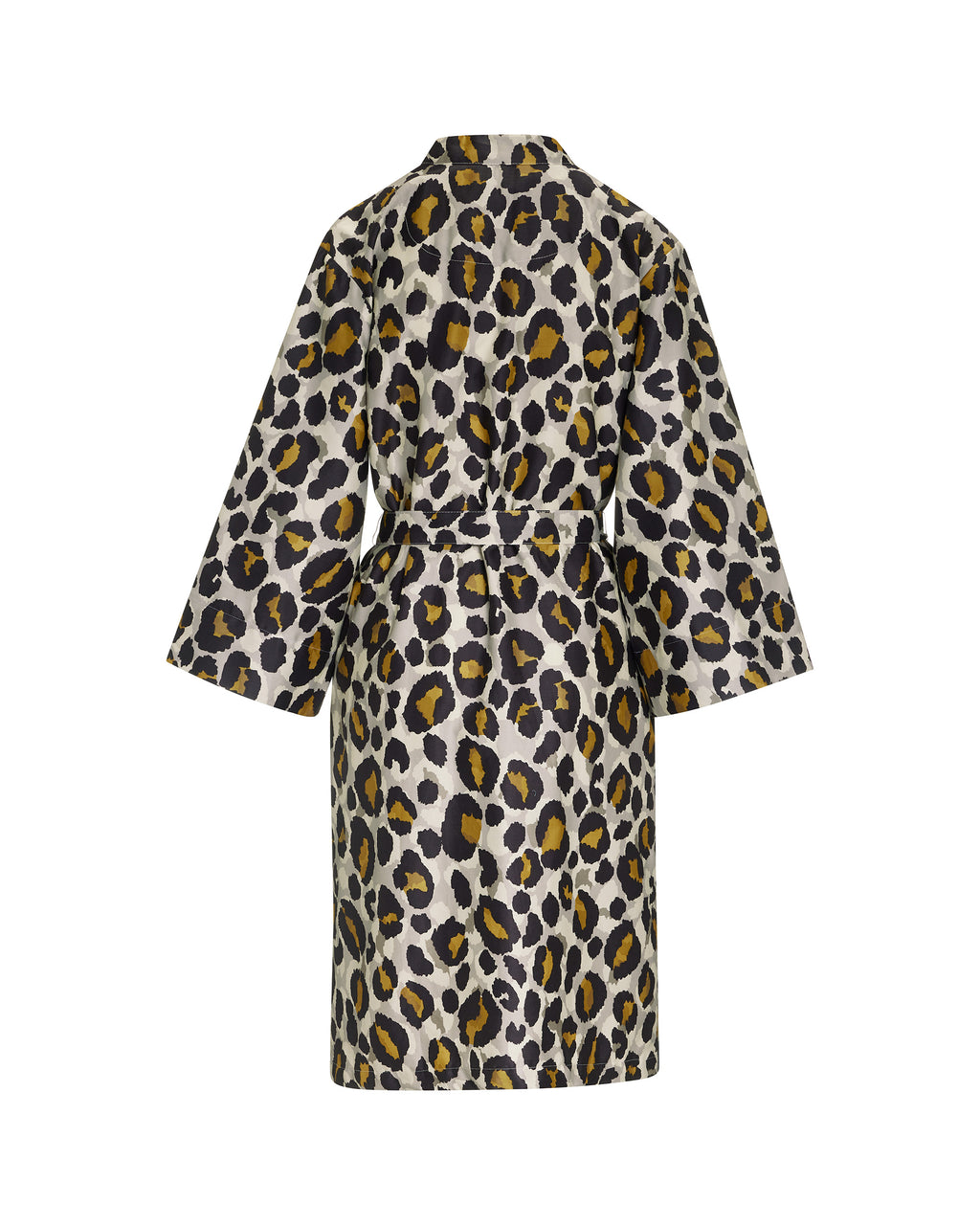 Essenza Kimono Bademantel mit Leomuster in schwarz gelb