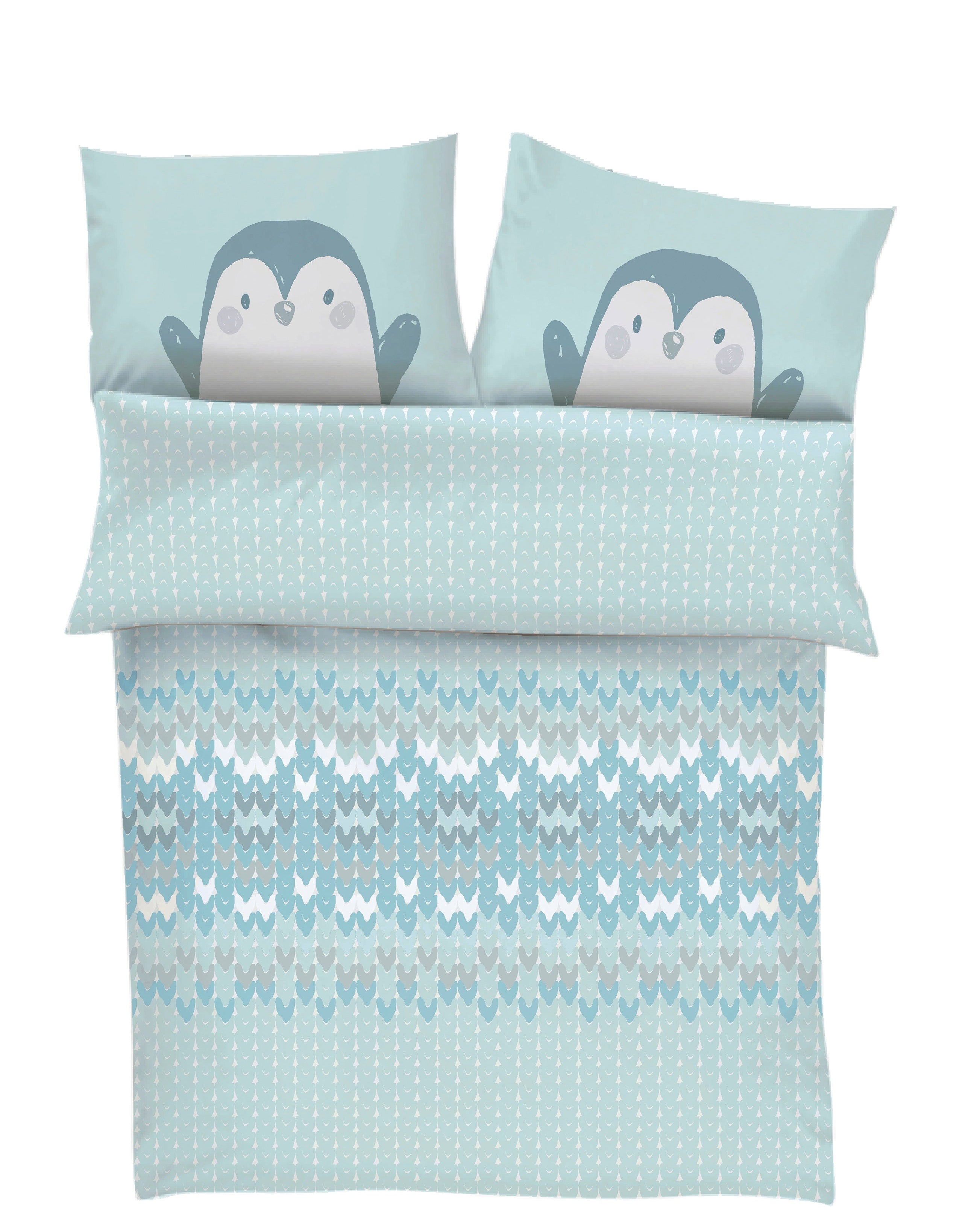 Kinder Bettwäsche s.Oliver Pinguin mint
