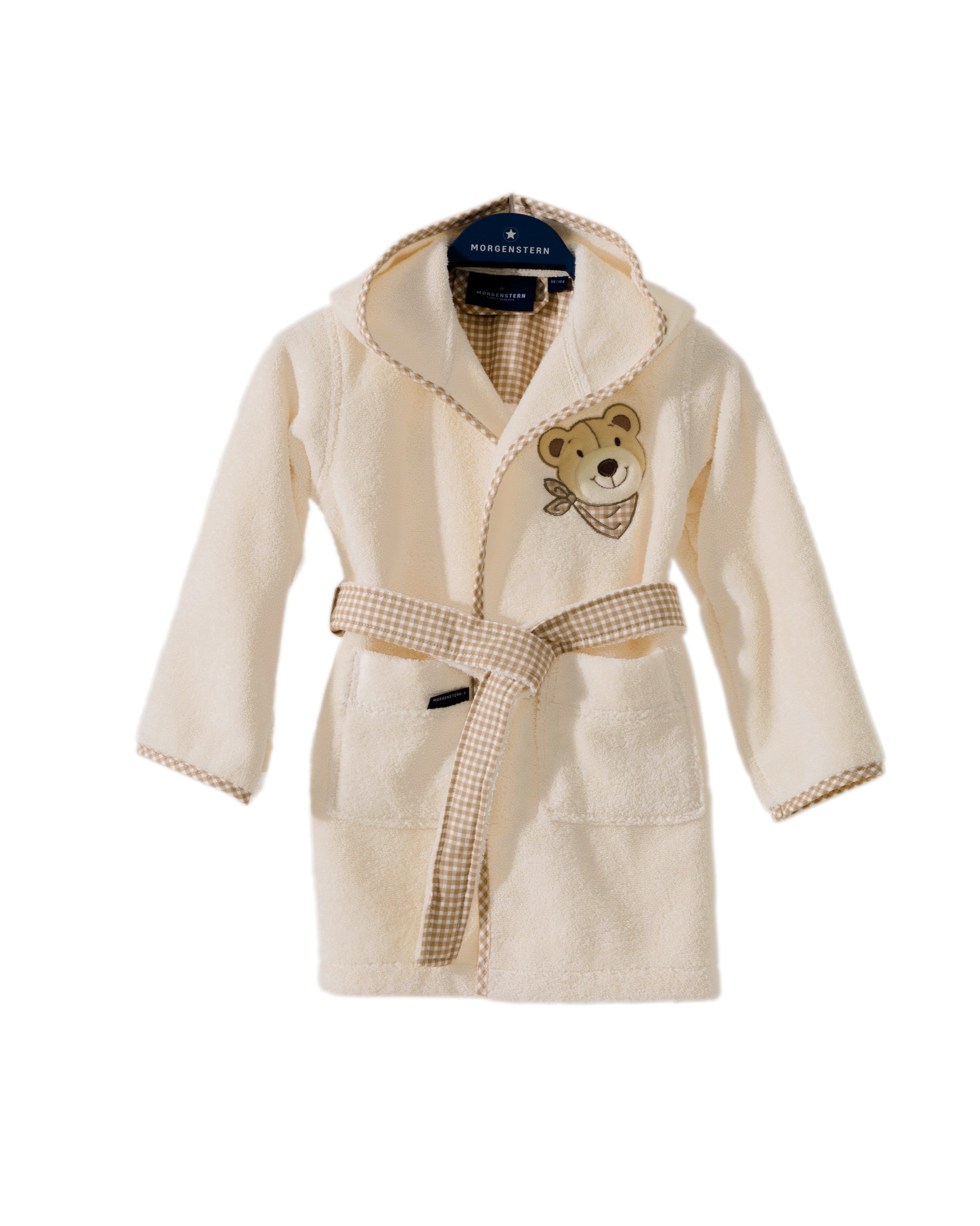 Kinder Bademantel beige