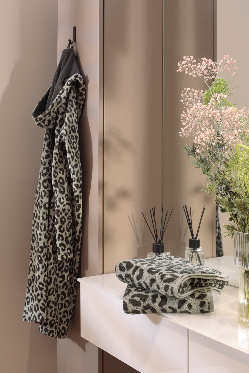 Leo Handtuch Cawö Two Tone basalt