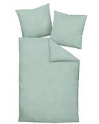 Mako-Soft-Seersucker Bettwäsche Piano rauchgrün Janine