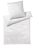 Satin Bettwäsche Beauties Blumen Elegante weiß