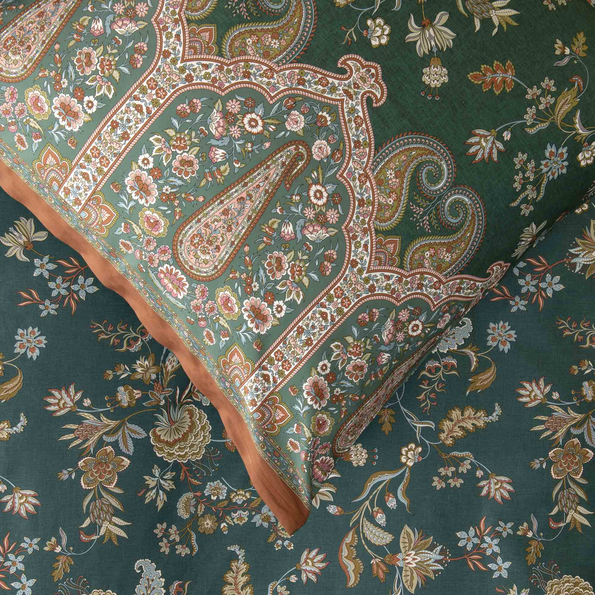 Bassetti Satin Bettwäsche dunkelgrün