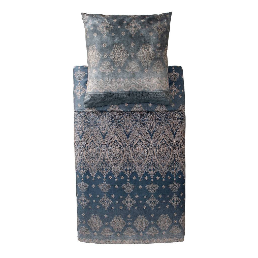 Bassetti Satin Bettwäsche Kerala grau