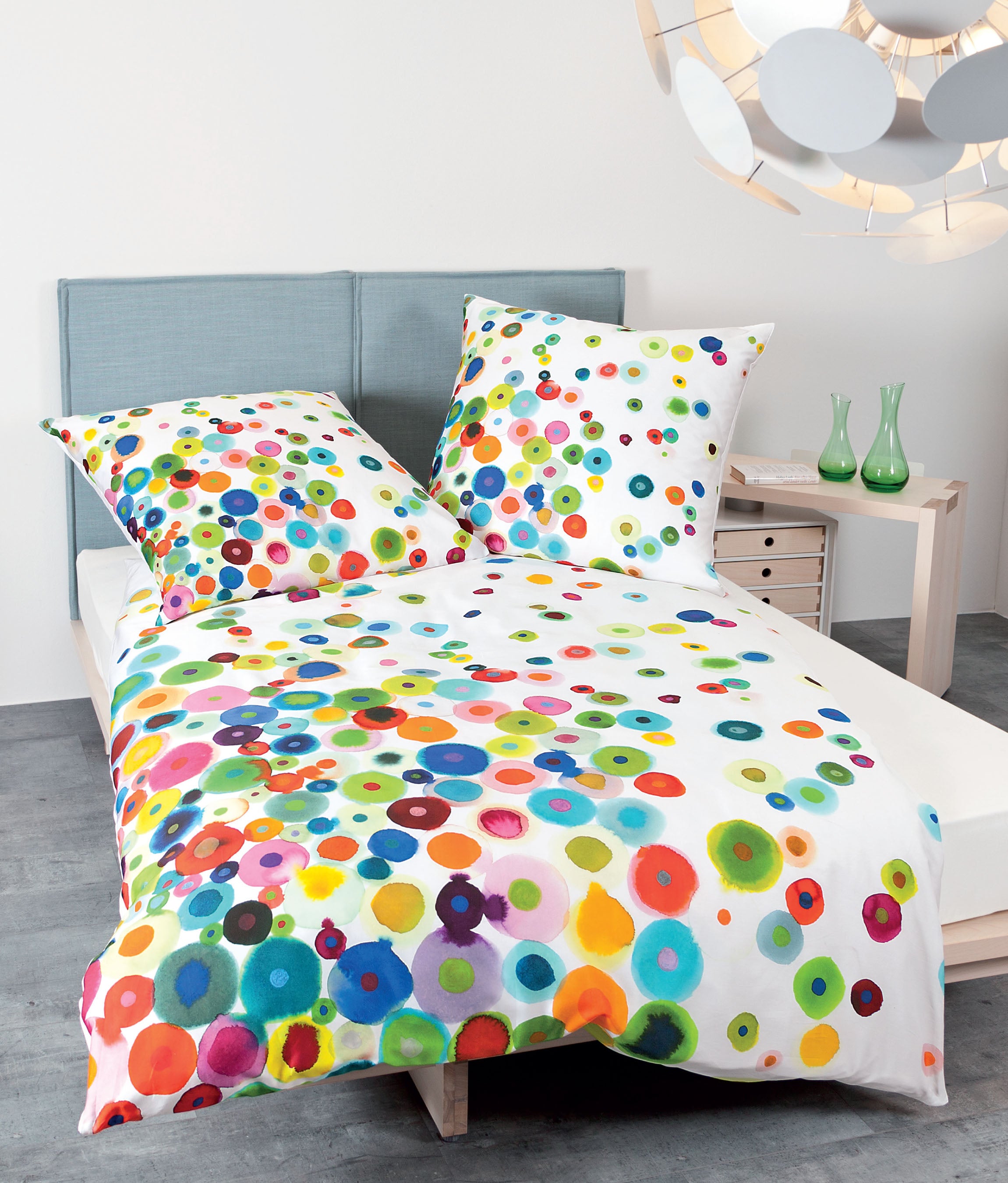 Satin Bettwäsche Kreise Modern Art 42030 Janine