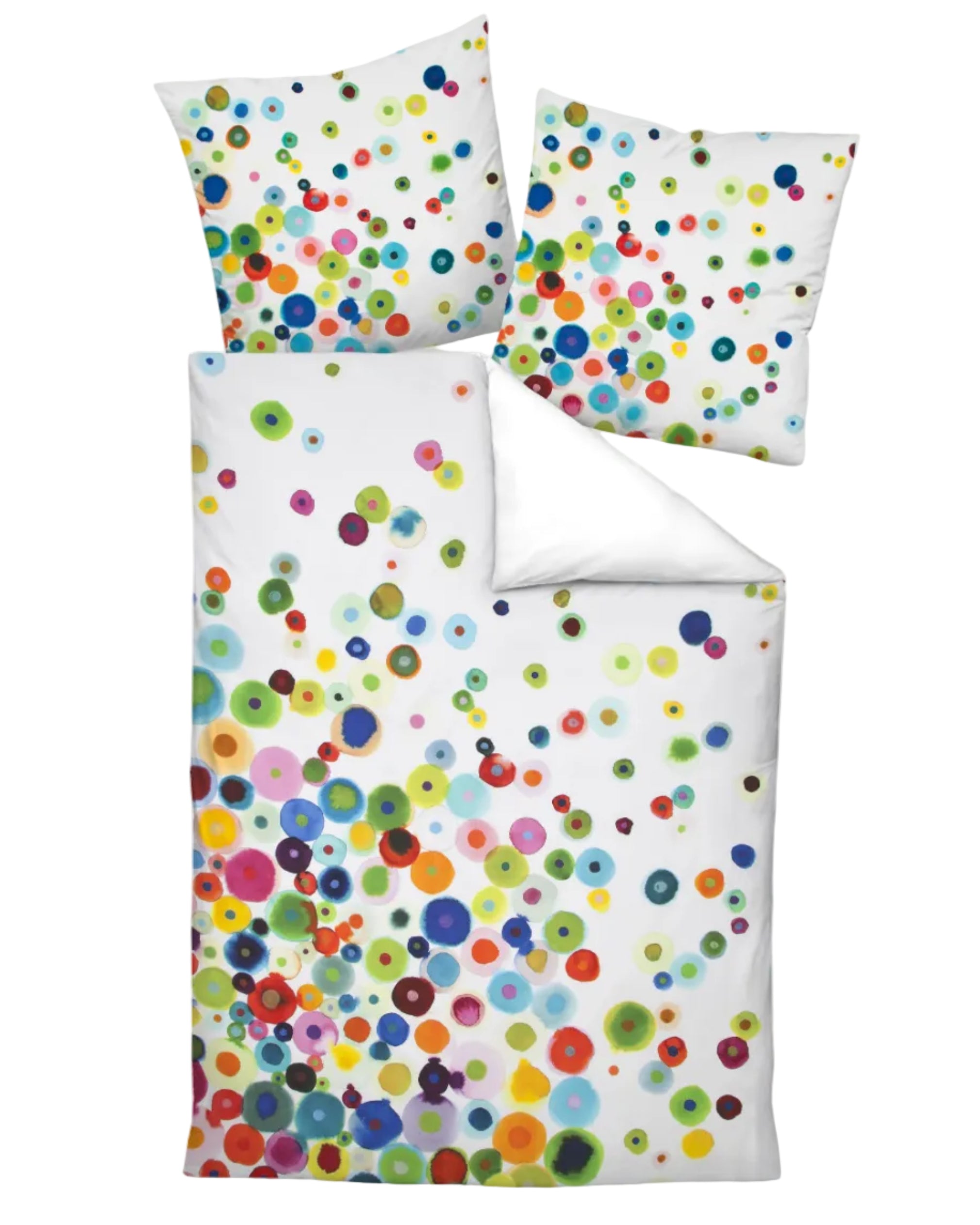 Satin Bettwäsche Modern Art 42030 bunte Kreise Janine