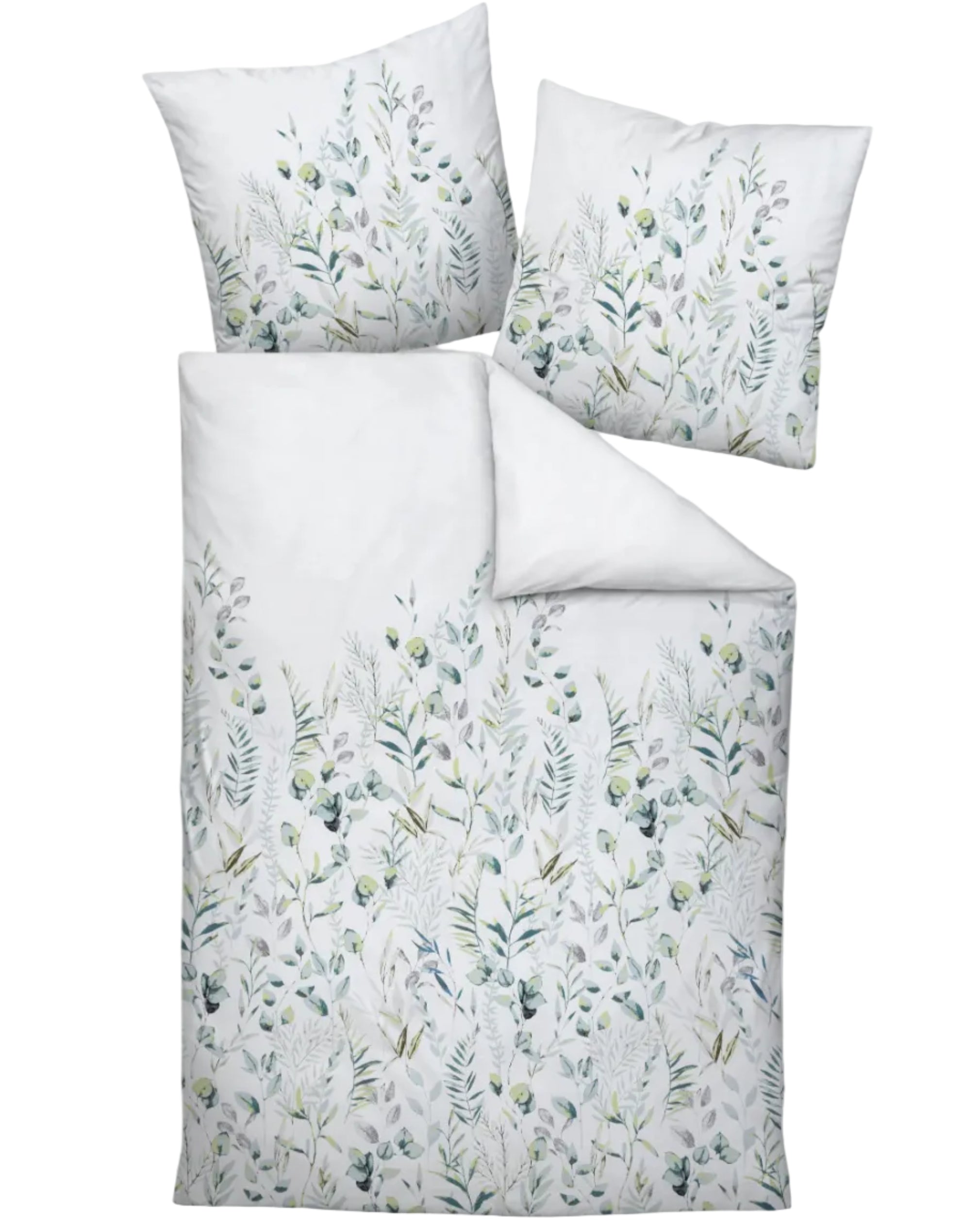 Satin Bettwäsche Moments grün Janine