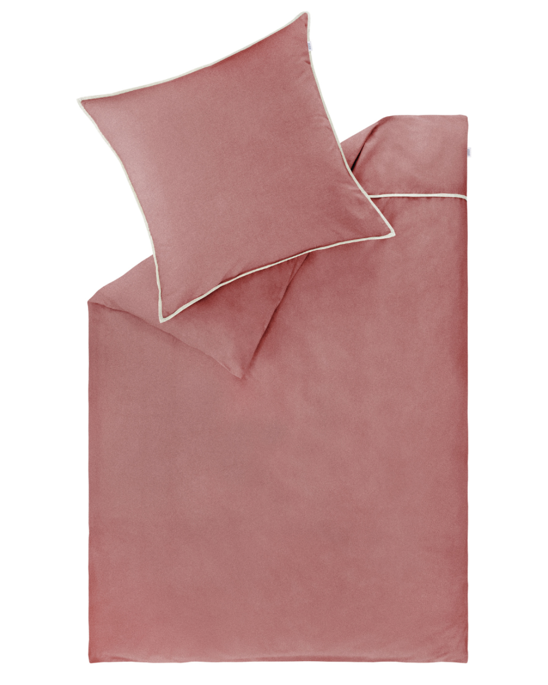 Flanell Bettwäsche Puris rot Schöner Wohnen