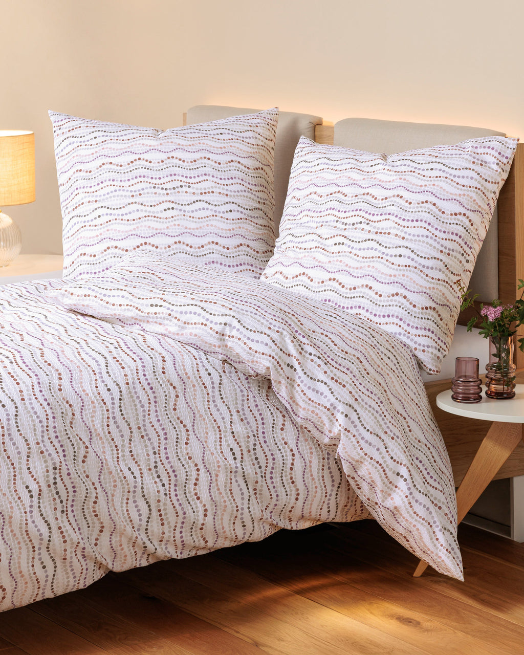 Soft Seersucker Bettwäsche Tango beere Janine