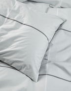 Suvie Perkal Bettwäsche grey Detail Karomuster