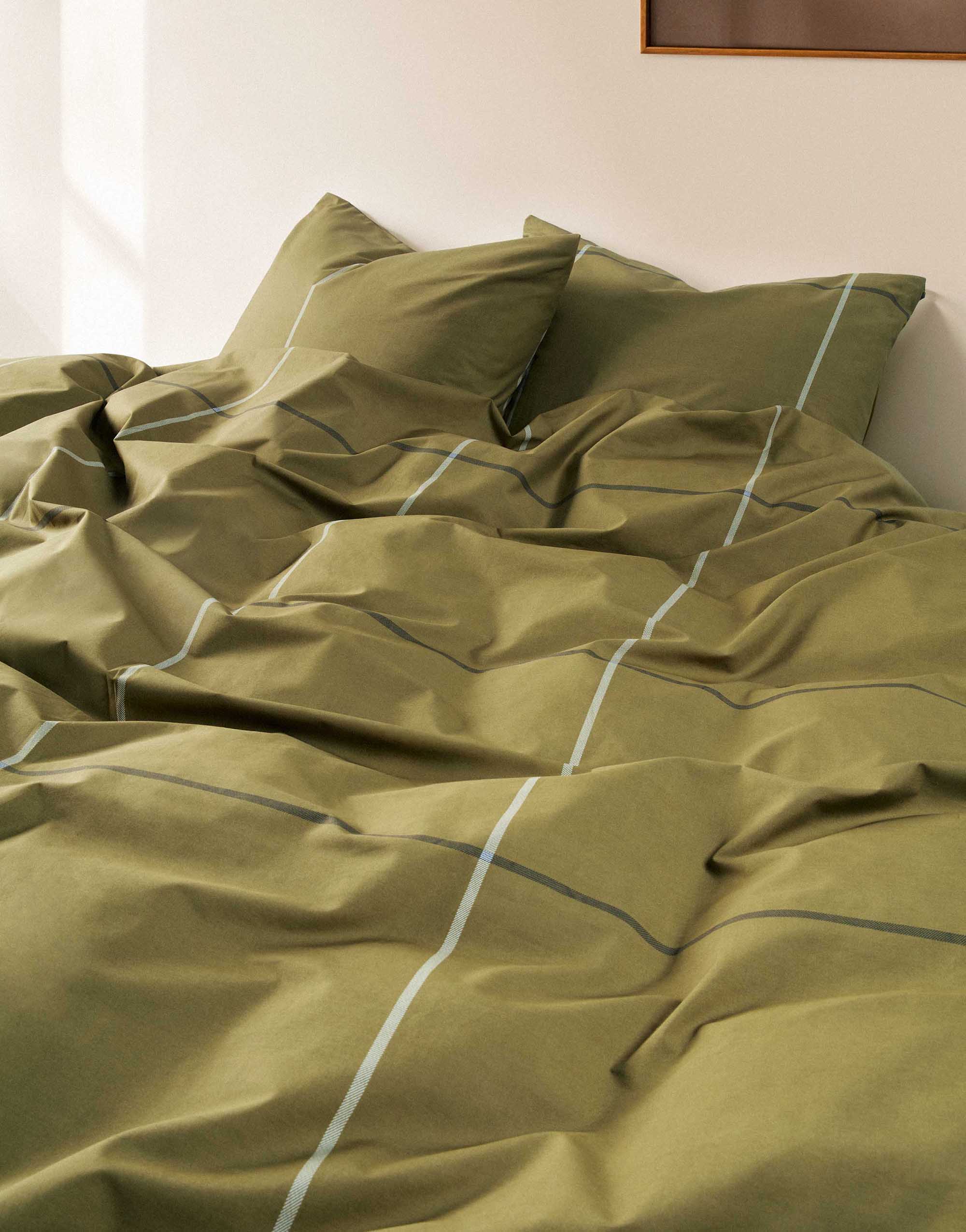 Perkal Bettwäsche olive Suvie