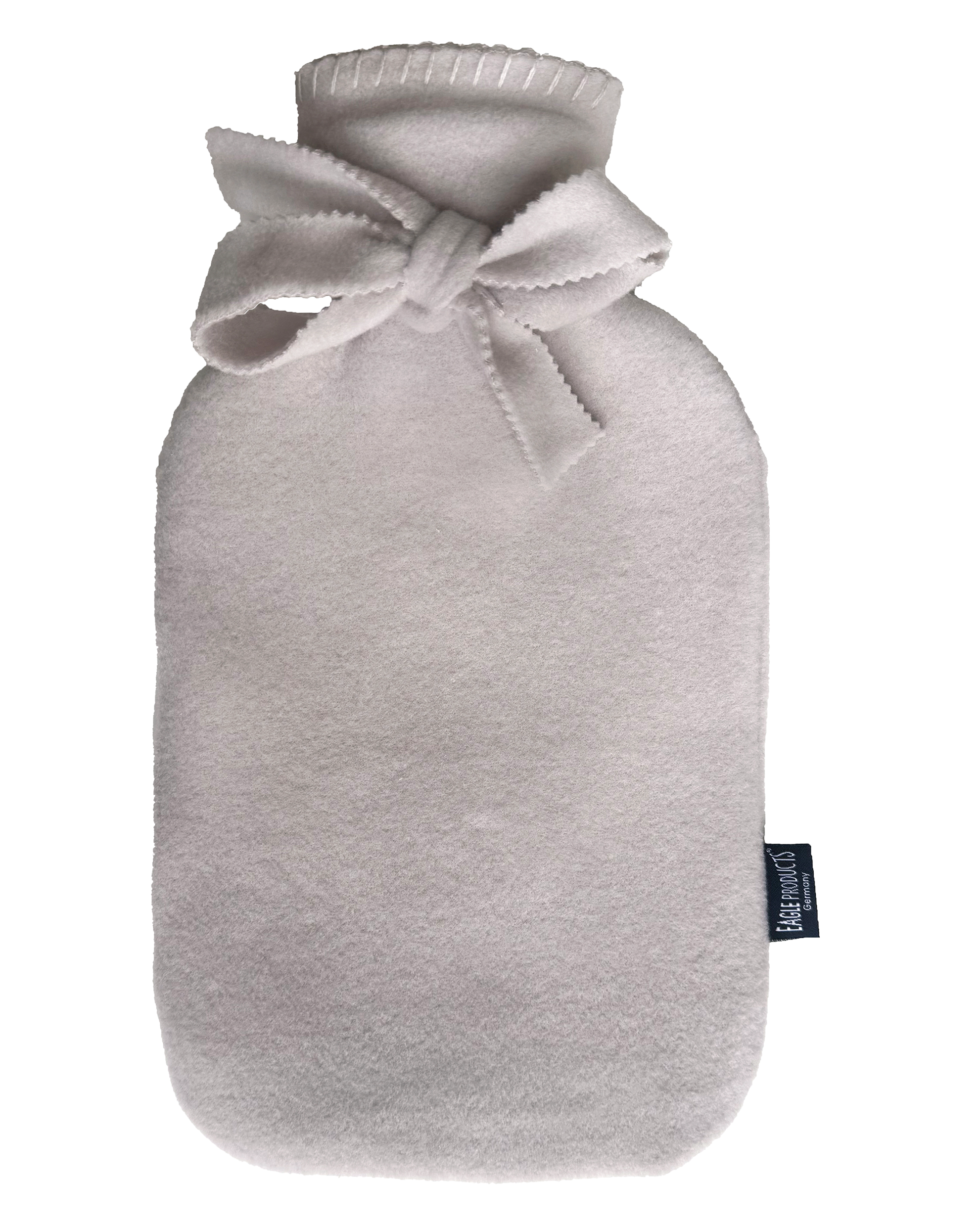 Wärmflasche Tony mit Schleife greige